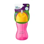 لیوان نی دار فیلیپس اونت Philips Avent رنگ صورتی حجم 300 میلی لیتر