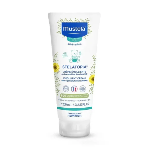 کرم مرطوب کننده استلاتوپیا موستلا Mustela حجم 200 میلی لیتر