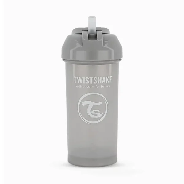 لیوان آبمیوه خوری 360 میل نی دار تویست شیک Twistshake رنگ طوسی