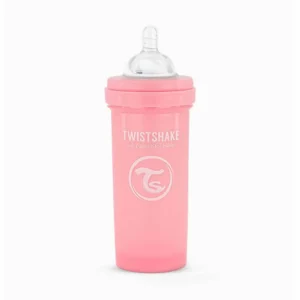 شیشه شیر ضد نفخ تویست شیک Twistshake حجم 260 میلی لیتر رنگ صورتی