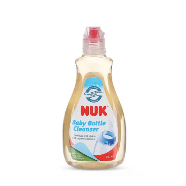مایع شستشوی شیشه شیر ناک Nuk حجم 380 میلی لیتر