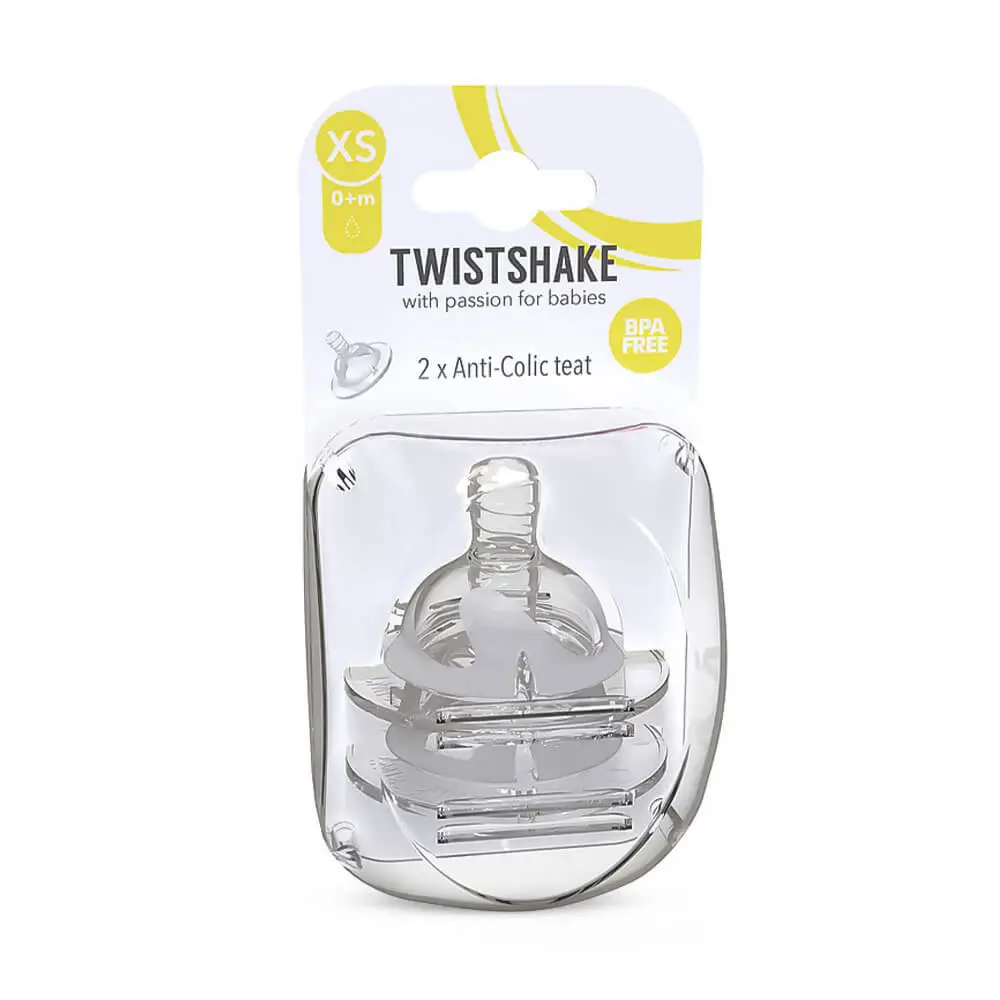 سر شیشه +0 ماه نوزاد زودرس تویست شیک Twistshake بسته 2 عددی