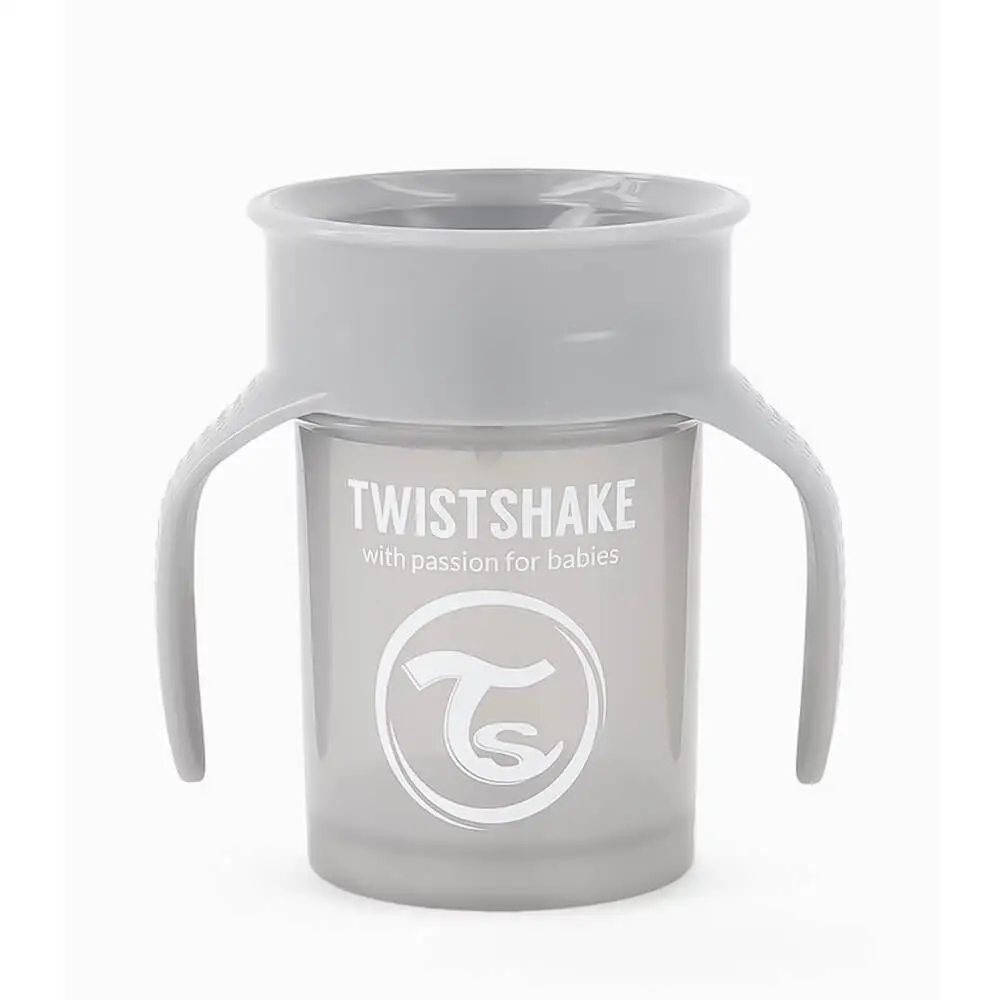 لیوان 360 درجه تویست شیک Twistshake حجم 230 میلی لیتر رنگ طوسی