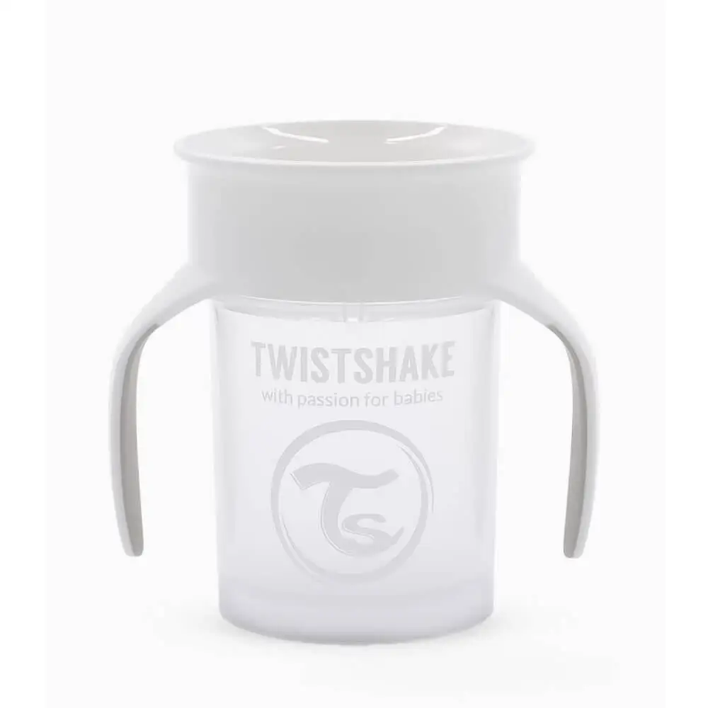 لیوان 360 درجه تویست شیک Twistshake حجم 230 میلی لیتر رنگ سفید