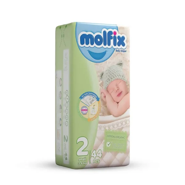 پوشک بچه سایز 2 مولفیکس Molfix بسته 44 عددی