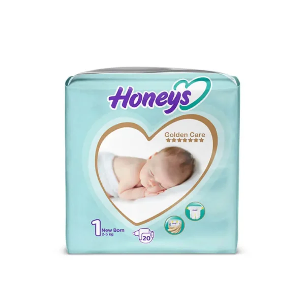 پوشک بچه سایز 1 هانیز Honeys بسته 20 عددی
