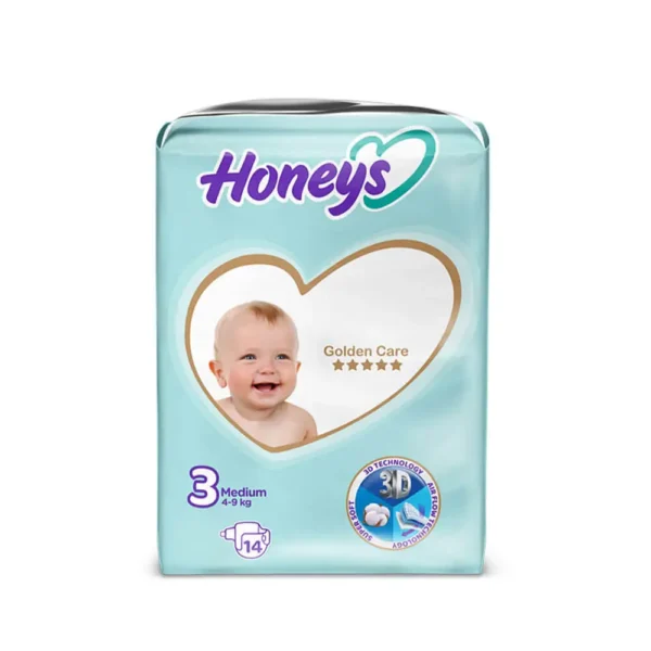 پوشک بچه سایز 3 هانیز Honeys بسته 14 عددی