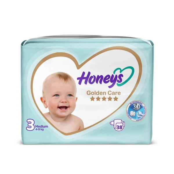 پوشک بچه سایز 3 هانیز Honeys بسته 38 عددی