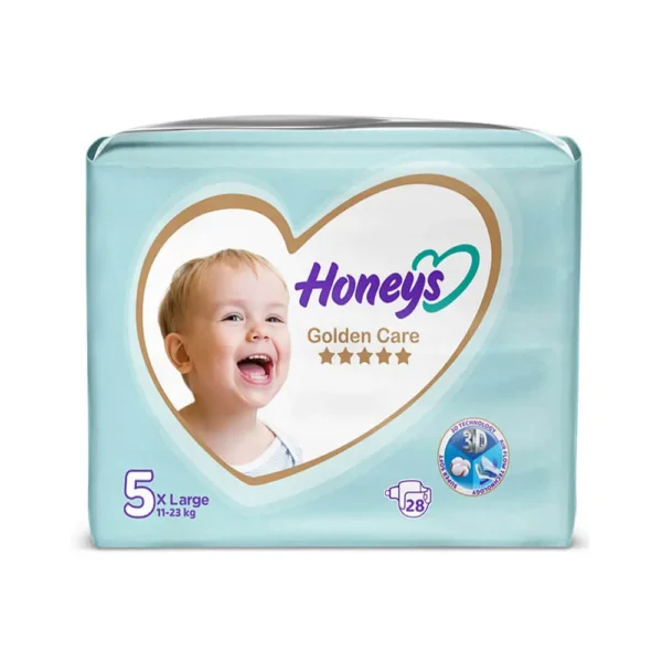 پوشک بچه سایز 5 هانیز Honeys بسته 28 عددی