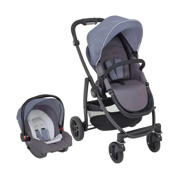 ست کالسکه و کریر گراکو Graco مدل Evo TS Mineral طوسی سربی