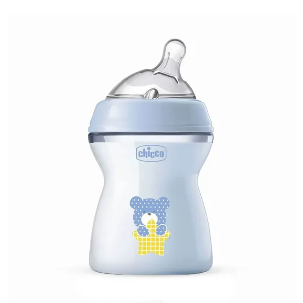 شیشه شیر نچرال فیلینگ خرس آبی 250 میل چیکو Chicco