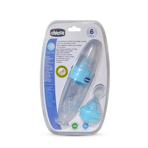 سرلاک خوری پایه دار کودک چیکو Chicco با سری اضافه رنگ آبی