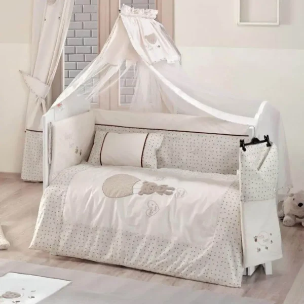 سرویس روتختی 9 تکه نوزاد کیدبو Kidboo مدل Cute Bear Beige