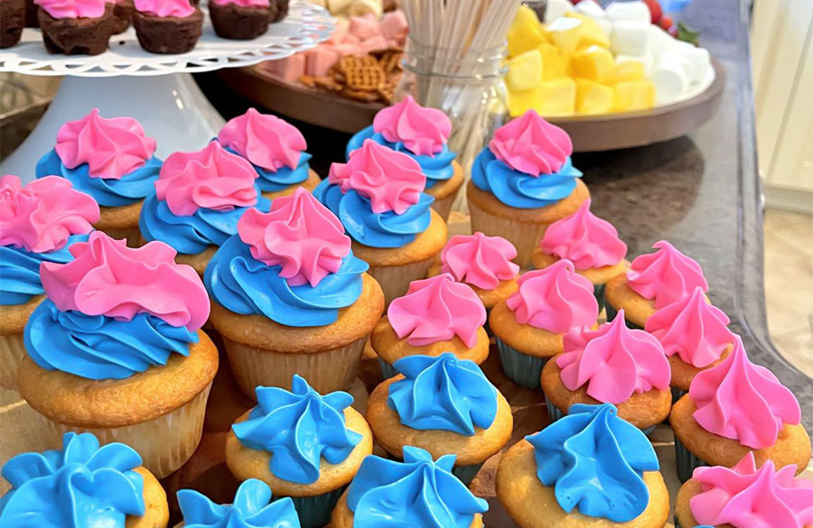 کاپ کیک برای جشن تعیین جنسیت