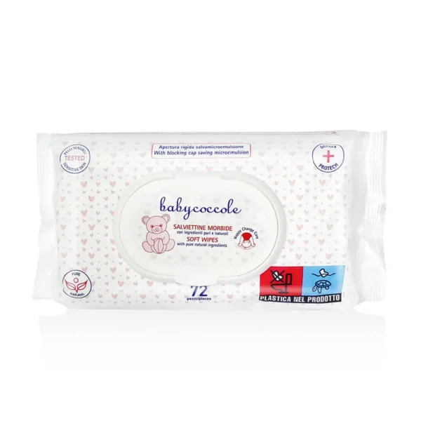 دستمال مرطوب بی بی کوکول Baby Coccole بسته 72 عددی