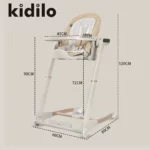 صندلی غذای تاب شو برقی کیدیلو Kidilo مدل SG129 رنگ بژ
