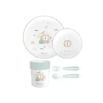 ست ظرف غذا ملامین 5 تکه کیکابو Kikkaboo طرح Savanna Green