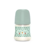شیشه شیر سری پهن 150 میل سواوینکس Suavinex طرح جغد رنگ سبز