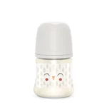 شیشه شیر سری پهن 150 میل سواوینکس Suavinex طرح جغد رنگ سفید