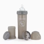 شیشه شیر ضد نفخ تویست شیک Twistshake حجم 330 میلی لیتر رنگ طوسی