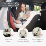 صندلی ماشین 360 درجه کیکابو Kikkaboo مدل i-Van رنگ مشکی