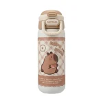 فلاسک آب استیل کاپی بارا CapyBara حجم 490 میلی لیتر رنگ بژ
