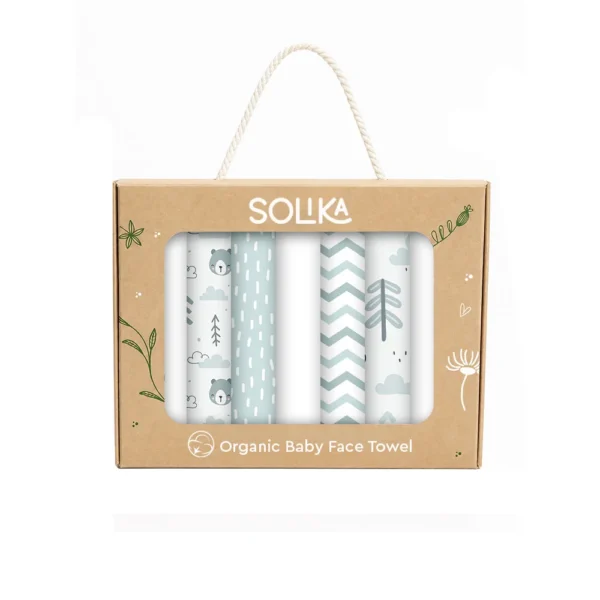 دستمال صورت سلیکا وود Solika Wood تدی و جنگل سبز