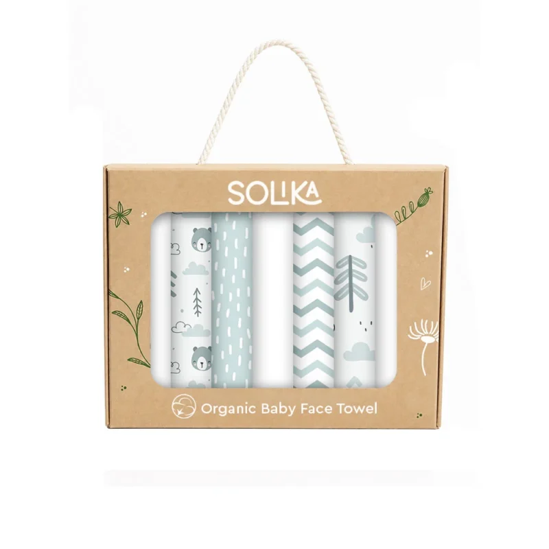 دستمال صورت سلیکا وود Solika Wood تدی و جنگل سبز